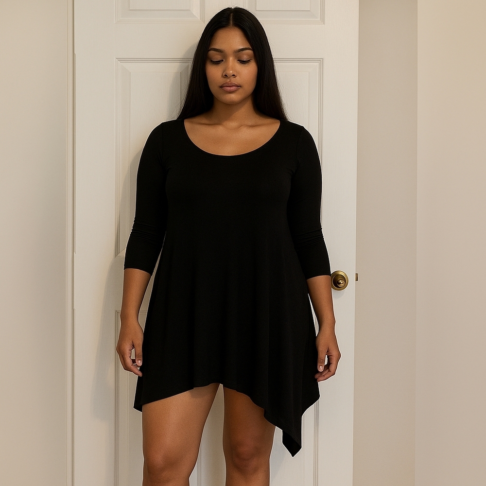Chic Black Long Sleeve Dress